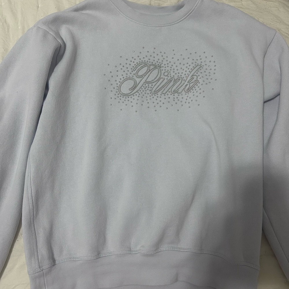 PINK Victoria's Secret Light Blue Sweatshirt